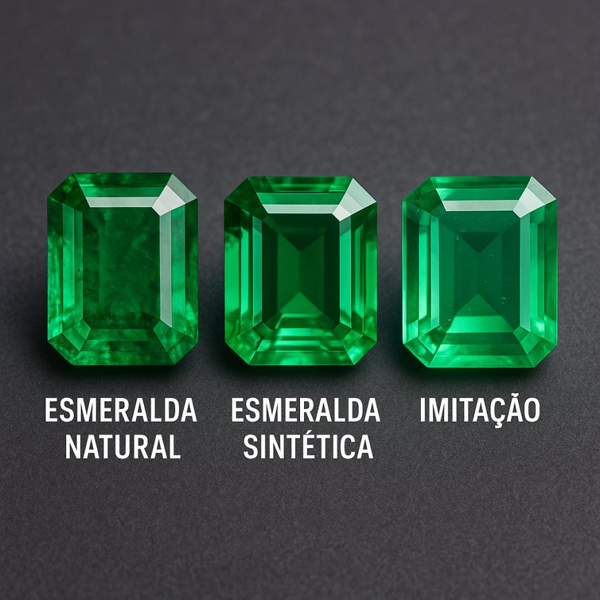 Como diferenciar esmeraldas naturais, sintéticas e imitações: um guia prático para o mercado